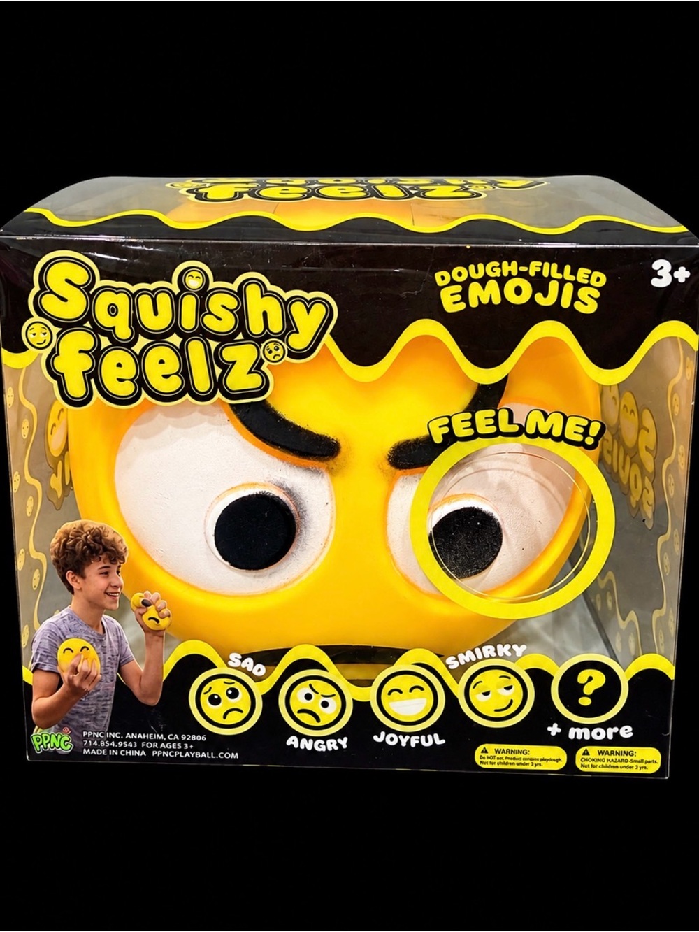💛 *BRAND NEW* Squishy Feelz Yellow Emoji — Dough-Filled Squishy 💛